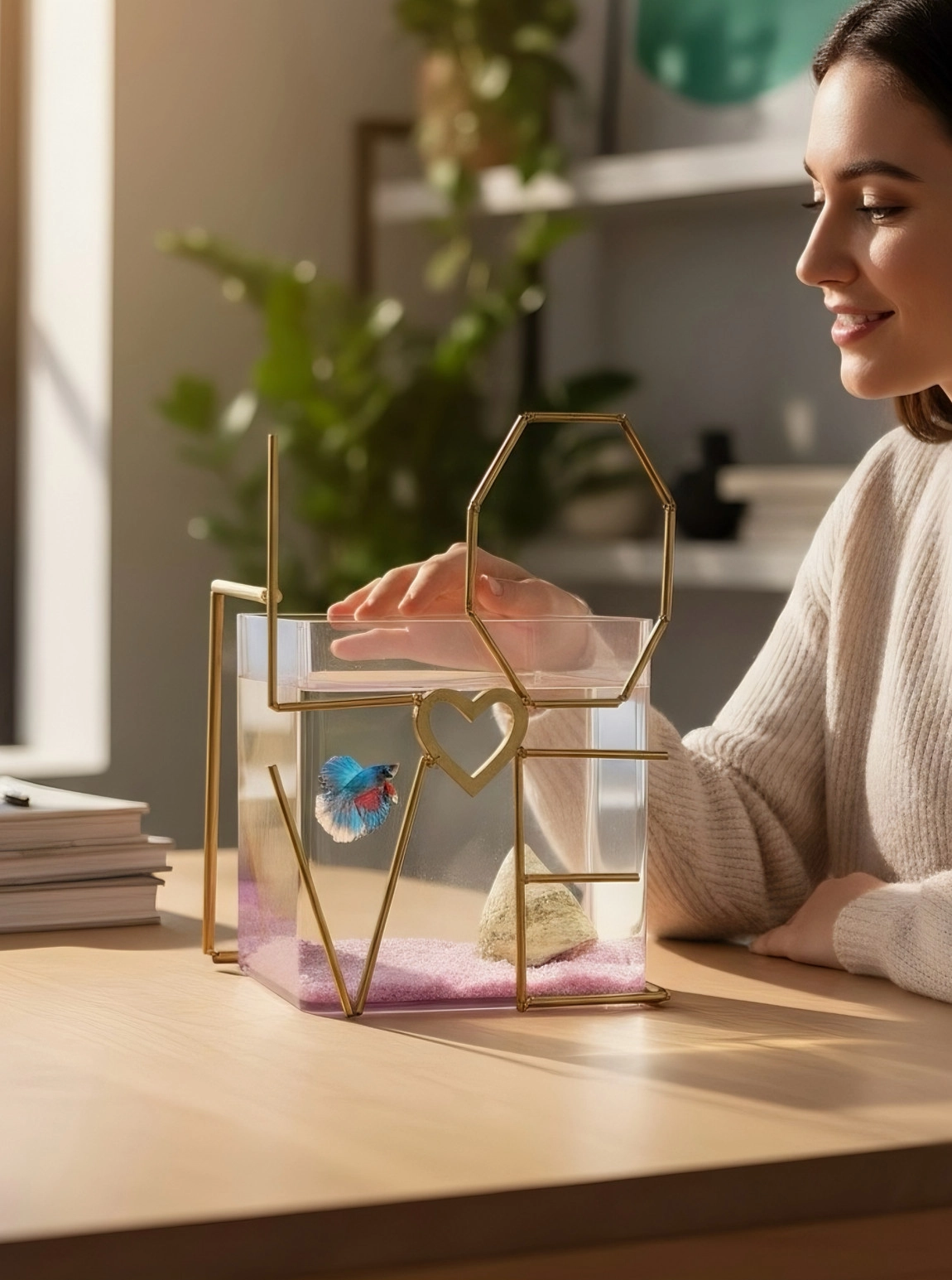 Love Gold Demir Askvarium