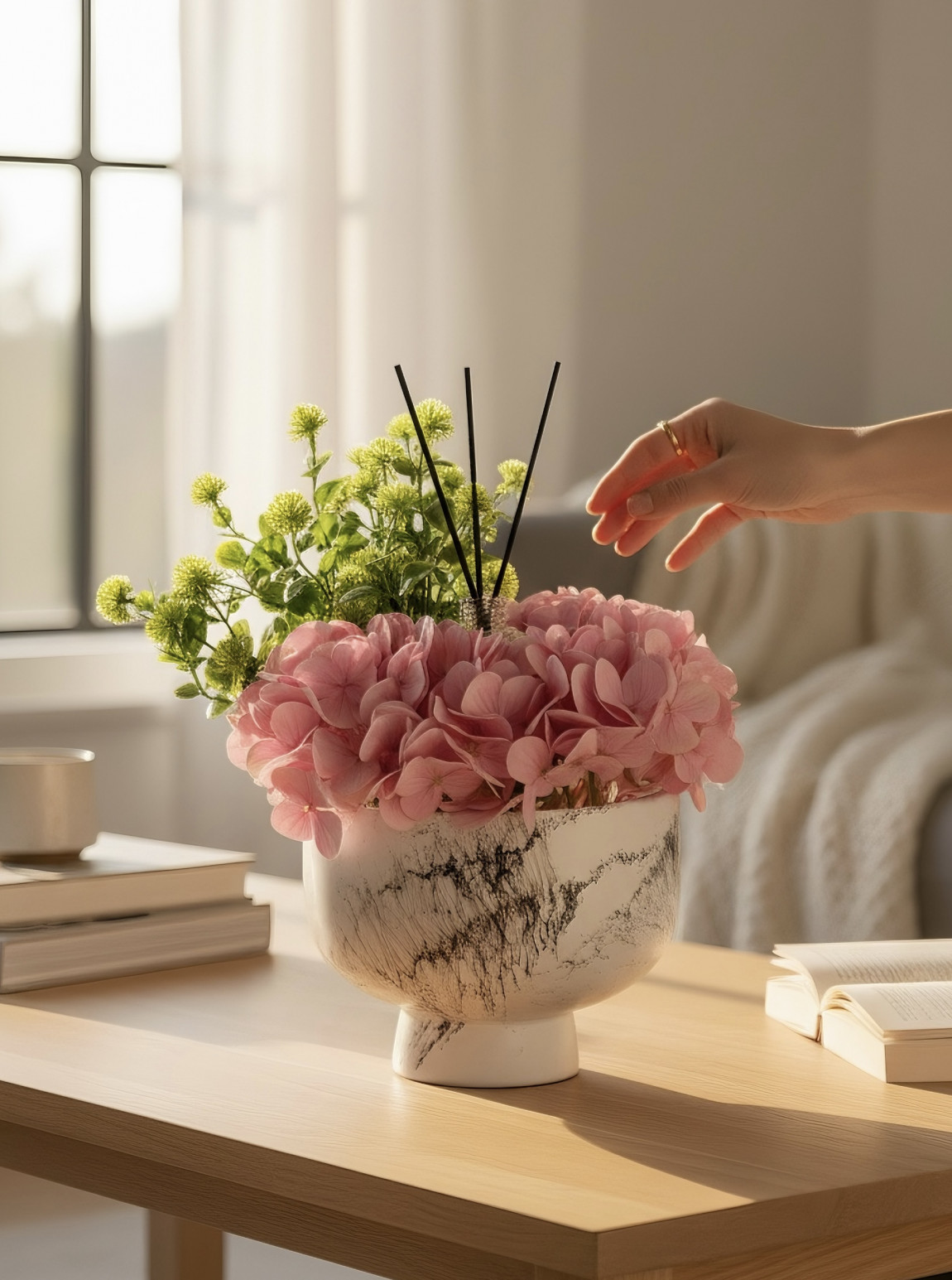 Oda Kokulu Premium Ortanca Aranjmanı