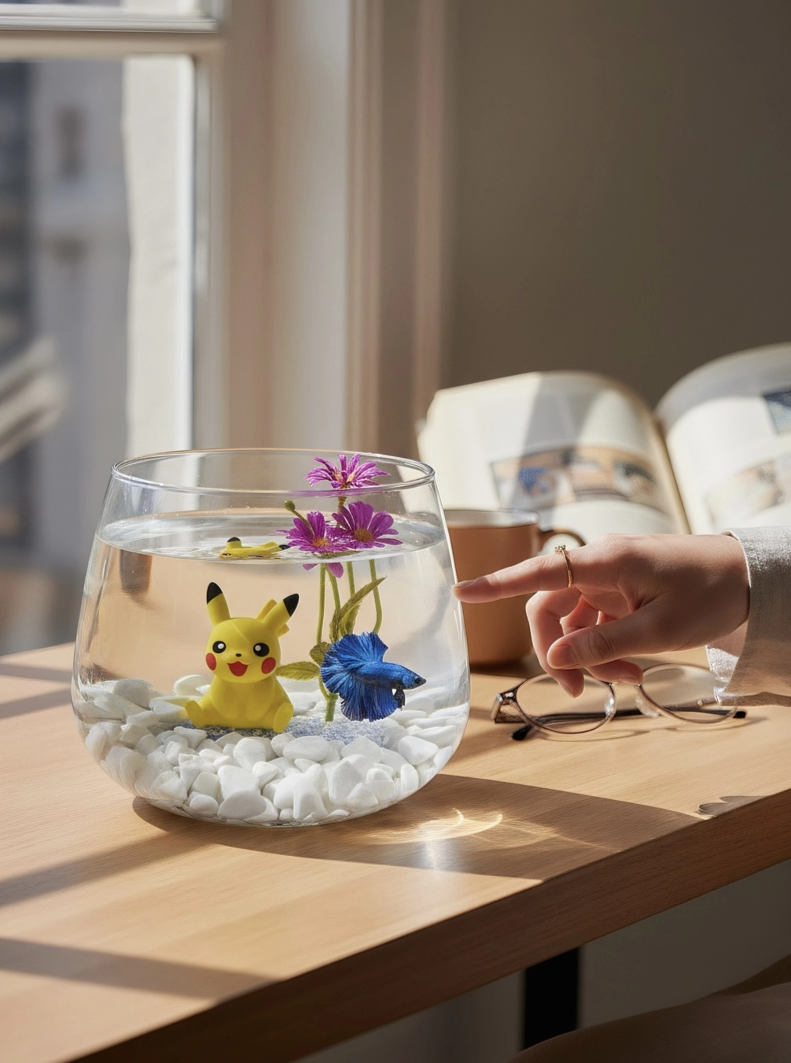 Pikapi Cam Fanus Akvaryum