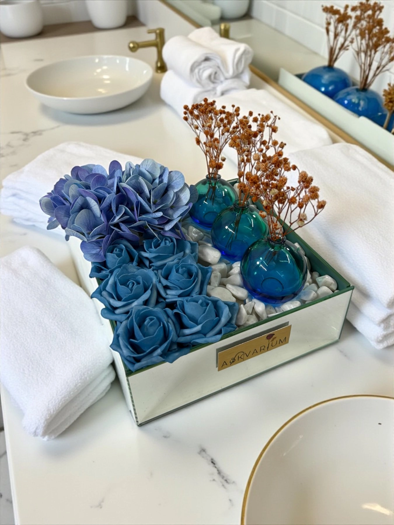 Kety 3 Vazolu Askvarium Flowers