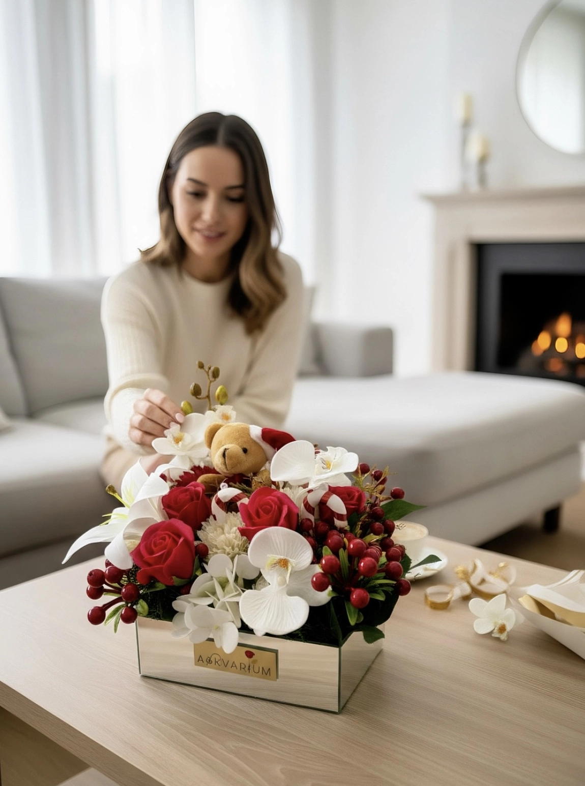 Locrist Yılbaşı Orkideli Aranjman