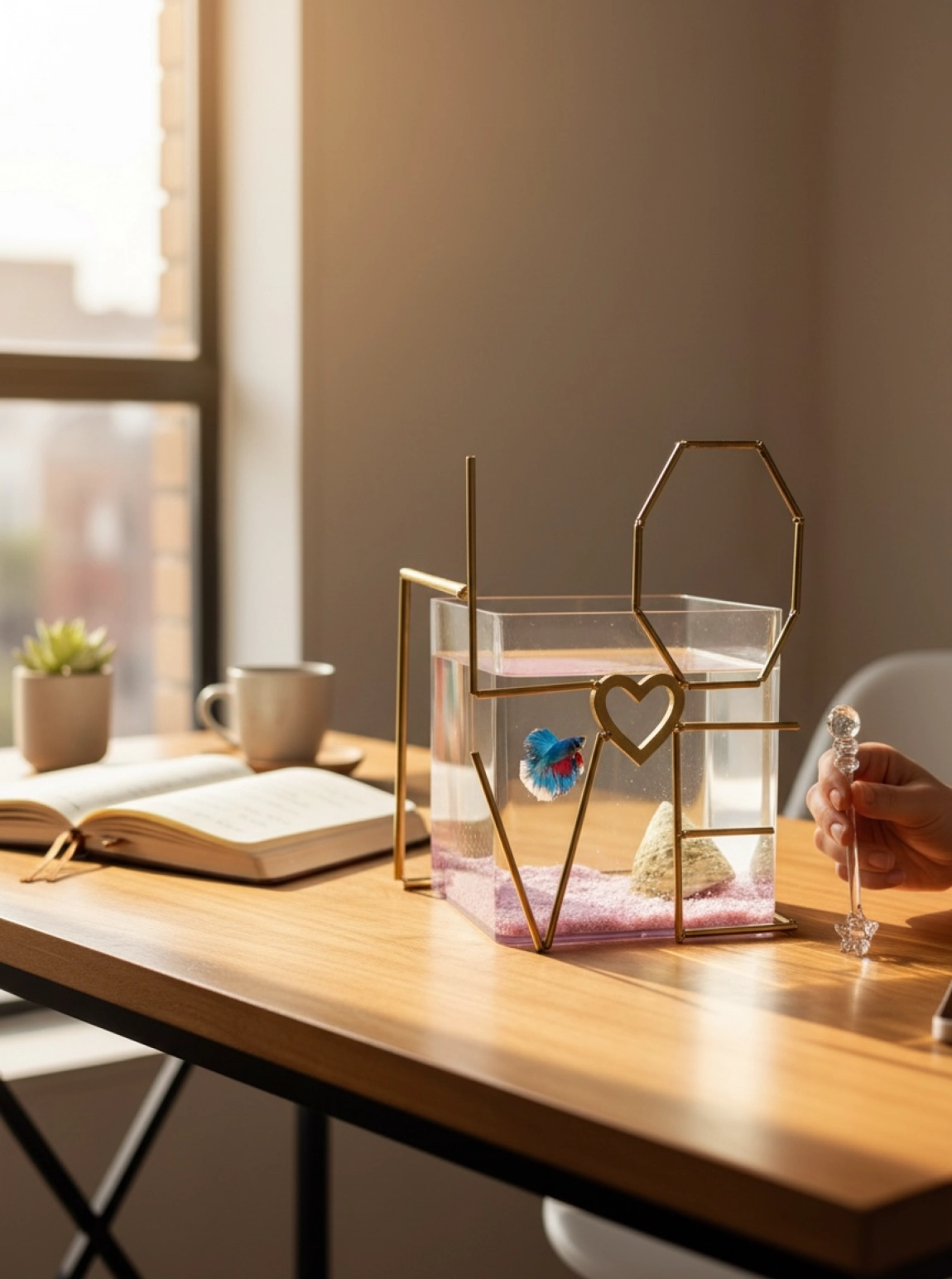 Love Gold Demir Askvarium