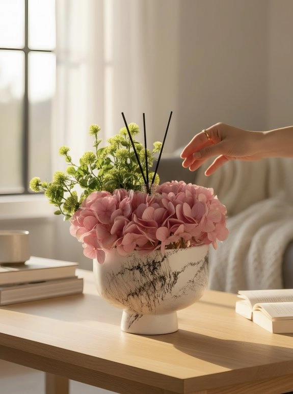 Oda Kokulu Premium Ortanca Aranjmanı