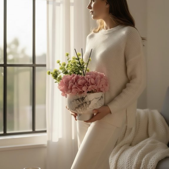 Oda Kokulu Premium Ortanca Aranjmanı