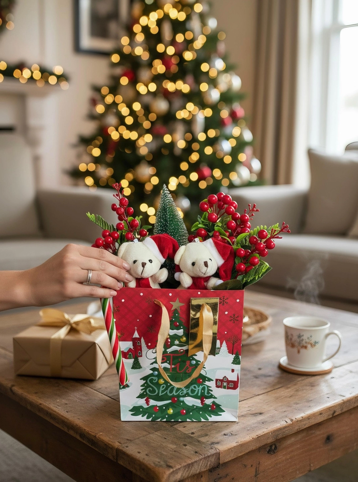 Peluş Oyuncaklı Kokina Çantası