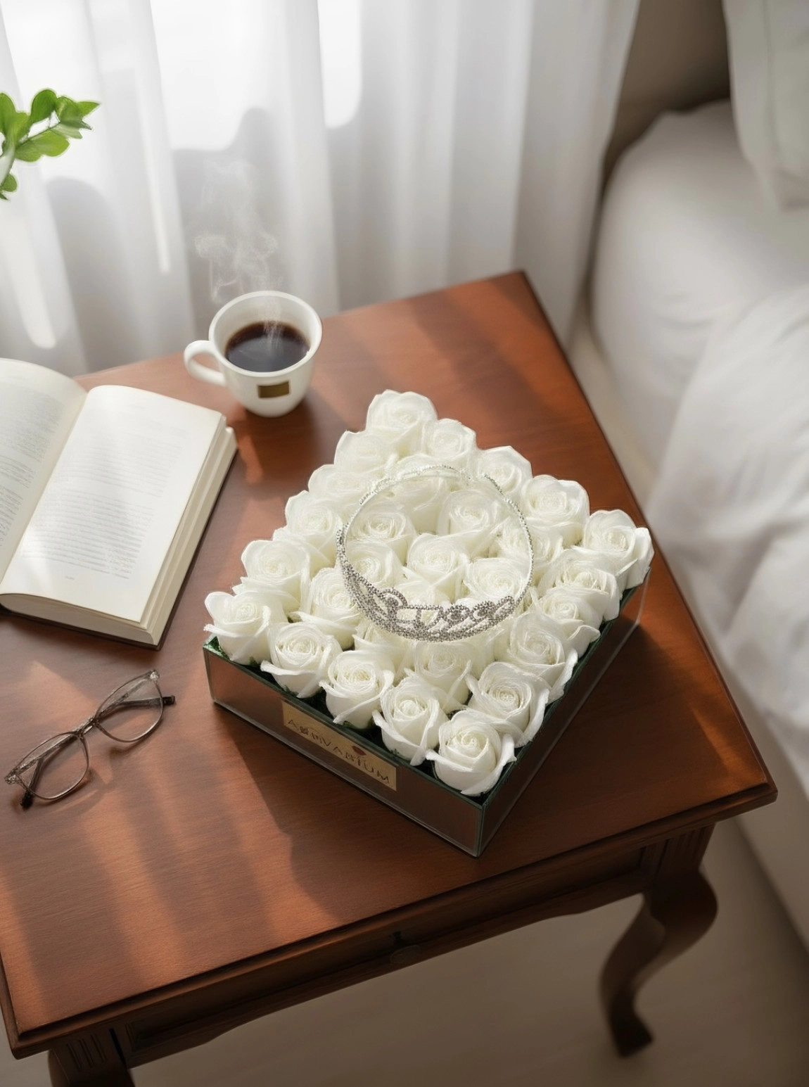 Prenses Beyaz 25 Kokulu Güllü Aranjman